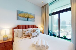 1 slaapkamer, een strijkplank/strijkijzer, wifi, beddengoed