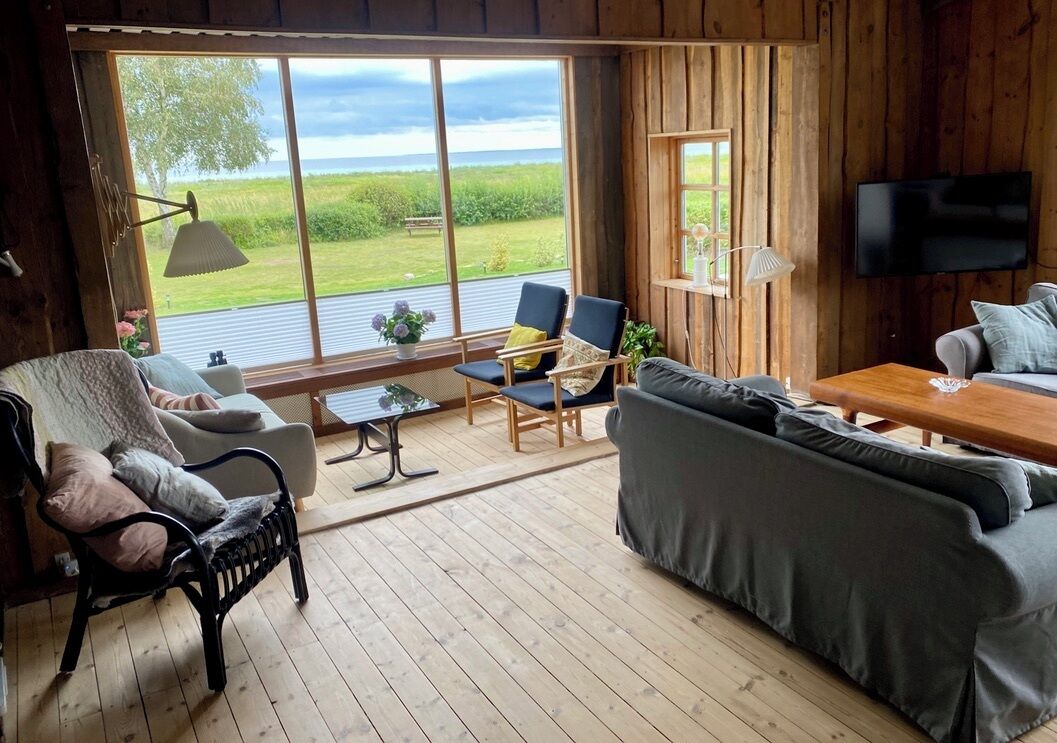 TV connectée, cheminée, livres