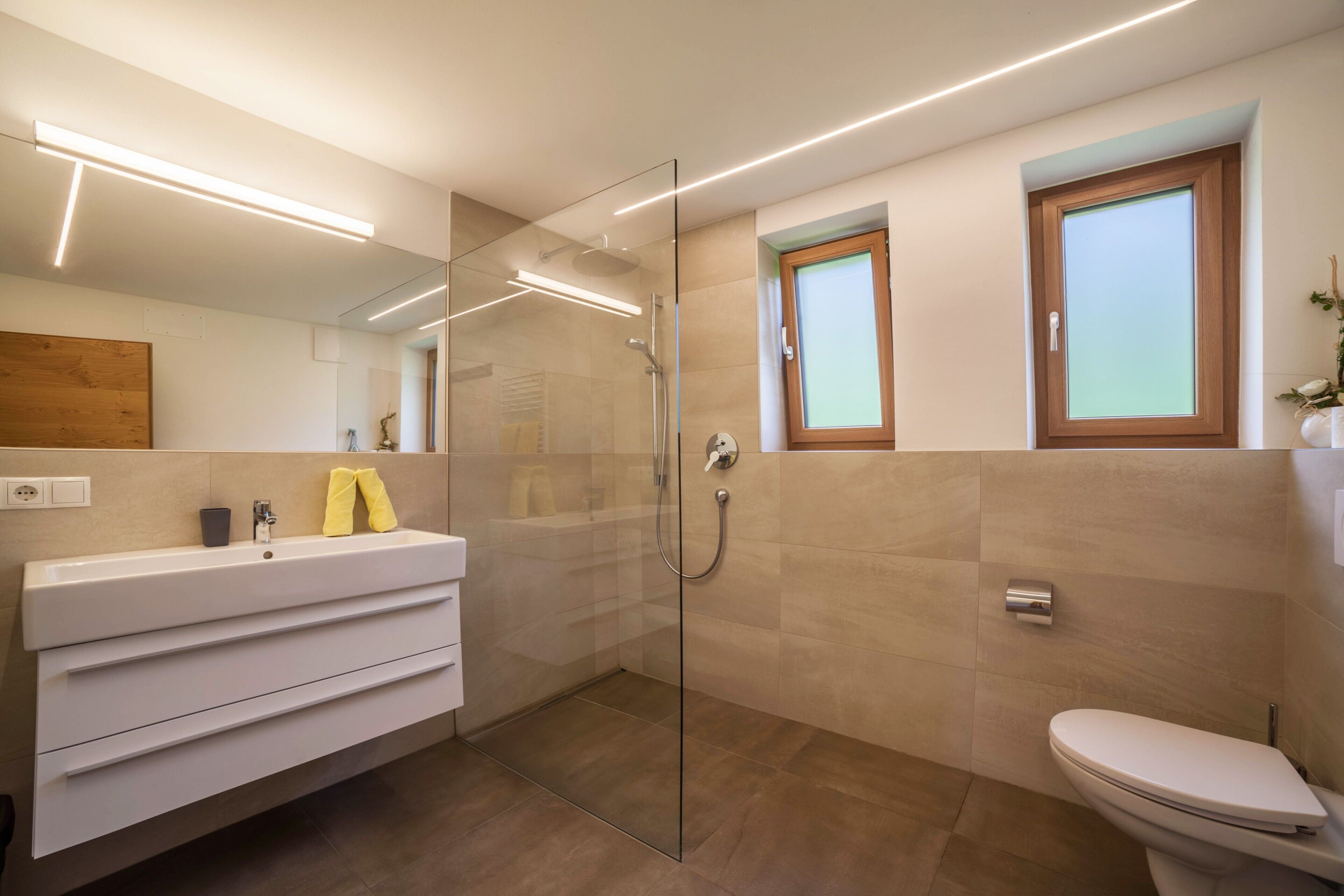 Dusche, Handtücher