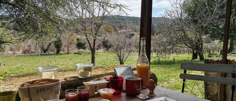 Opções para refeição ao ar livre