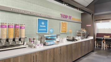 Free daily buffet breakfast