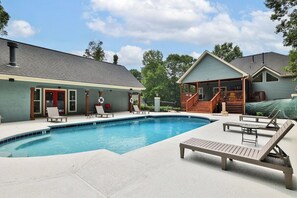 A heated pool