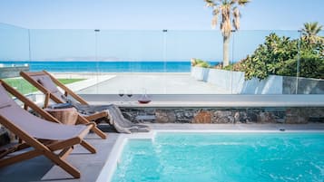 Lyxigt dubbelrum - privat pool - havsutsikt | Utsikt frÄn rummet
