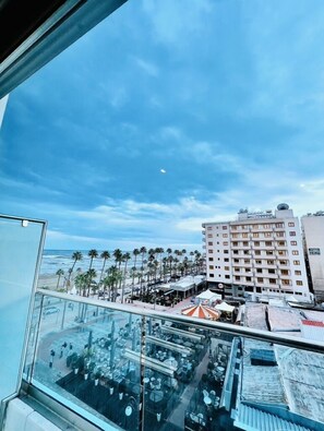 Luxury Apartment, 1 Bedroom, Balcony, Sea View | Terrace/patio - Aphrodite Plaza (Larnaca)