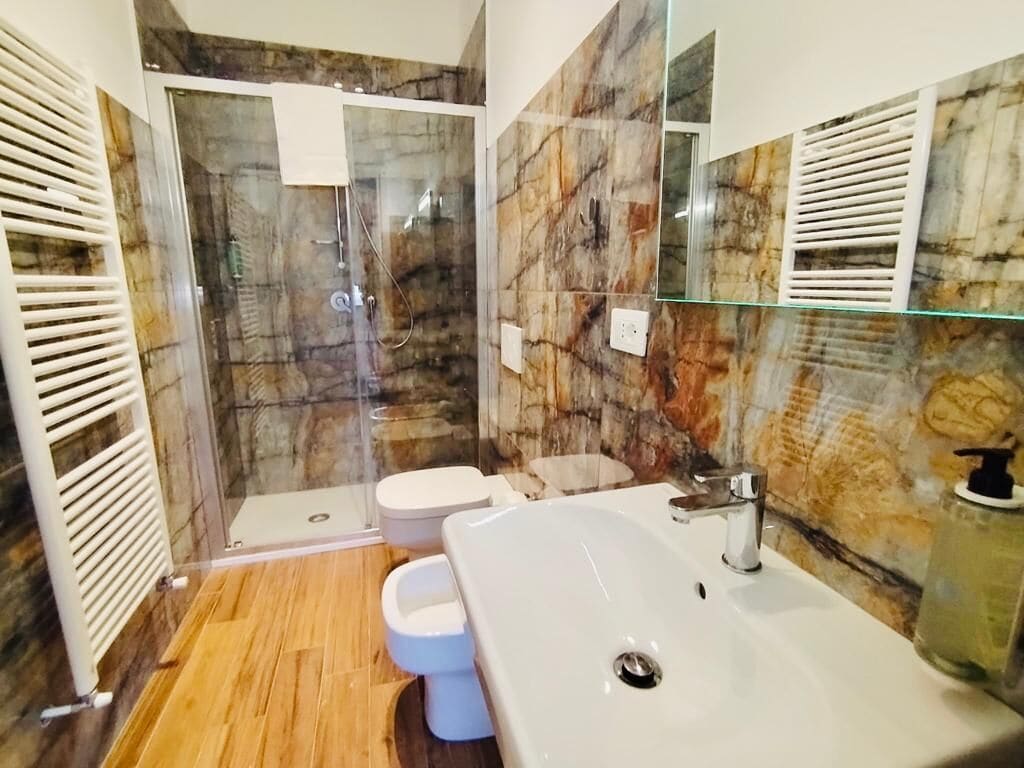 Superior Apartment, 1 Bedroom, Terrace | Bathroom | Hair dryer, bidet