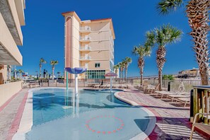 Indoor pool - NEW RENTAL - Updated Beach Front - Seawind 703 - Signature Properties (Gulf Shores)