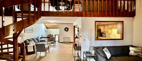 TV connectée, cheminée, jeux vidéo