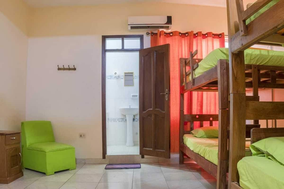 Premium bedding, laptop workspace, free WiFi