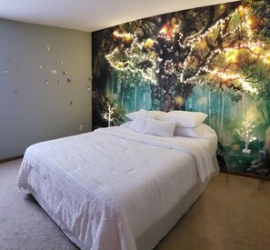 5 habitaciones, tabla de planchar con plancha, wifi y ropa de cama 