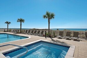 Pool - Ultimate Beachfront Getaway: Gulf front condo on the 15th floor! Includes seasonal beach service! (Panama City Beach)