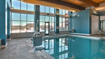 Indoor pool, seasonal outdoor pool