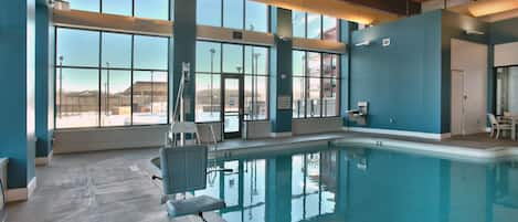 Indoor pool, seasonal outdoor pool