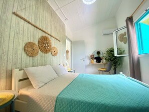 1 間睡房、熨斗/熨衫板、免費 Wi-Fi、床單