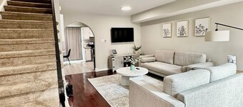 Modern Townhome w/ Balcony • Walk to FUSE Stadium