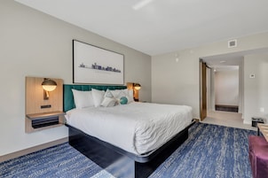 Premium bedding, down comforters, pillowtop beds, desk