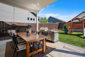 Maison, 4 chambres, patio | Terrasse/patio