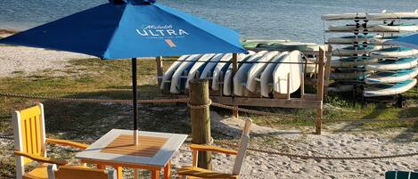 Solstolar och strandhanddukar
