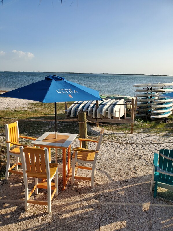 Sun loungers, beach towels