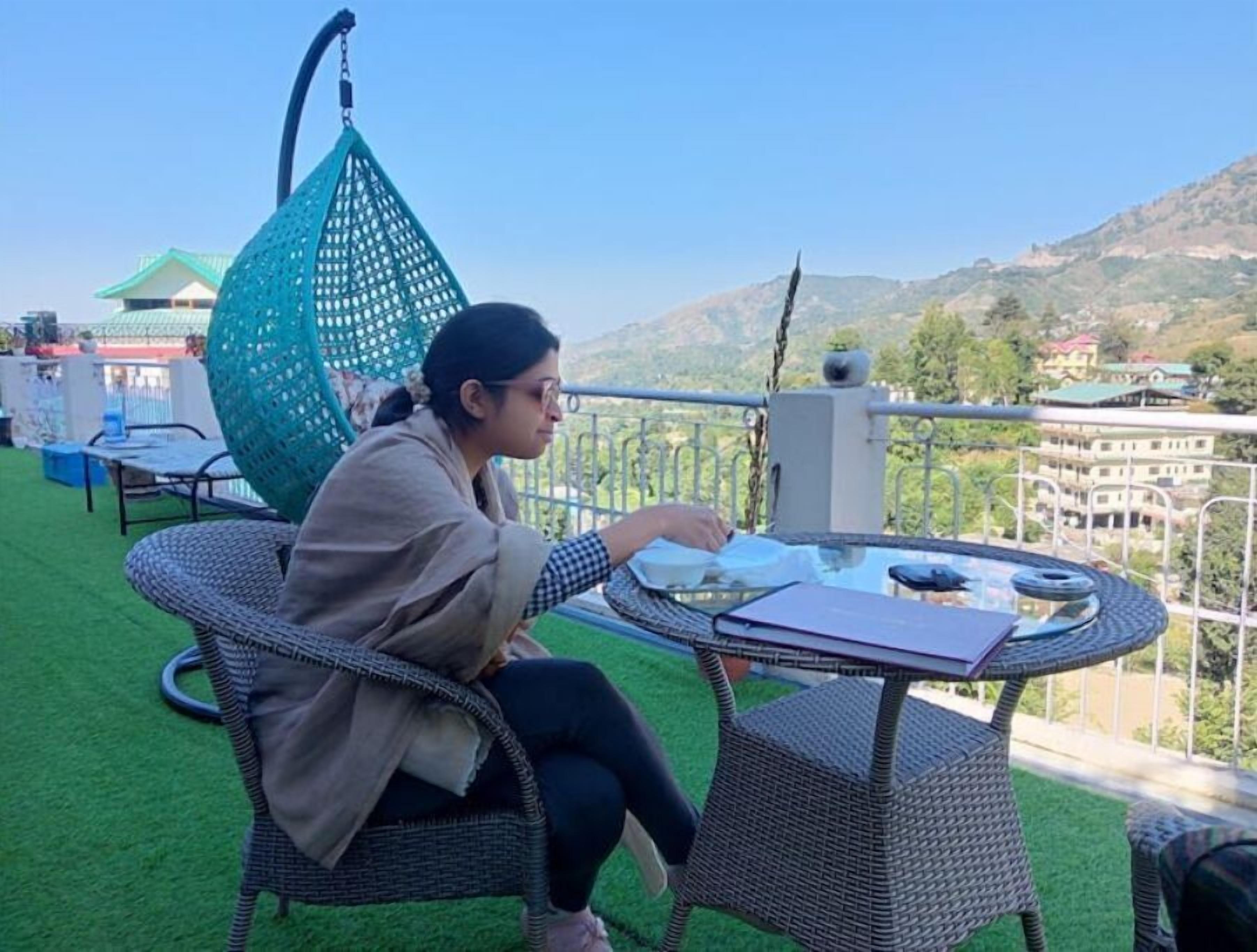 屋外ダイニングエリア