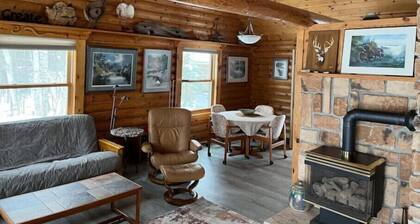 Log cabin on East Bass Lake!