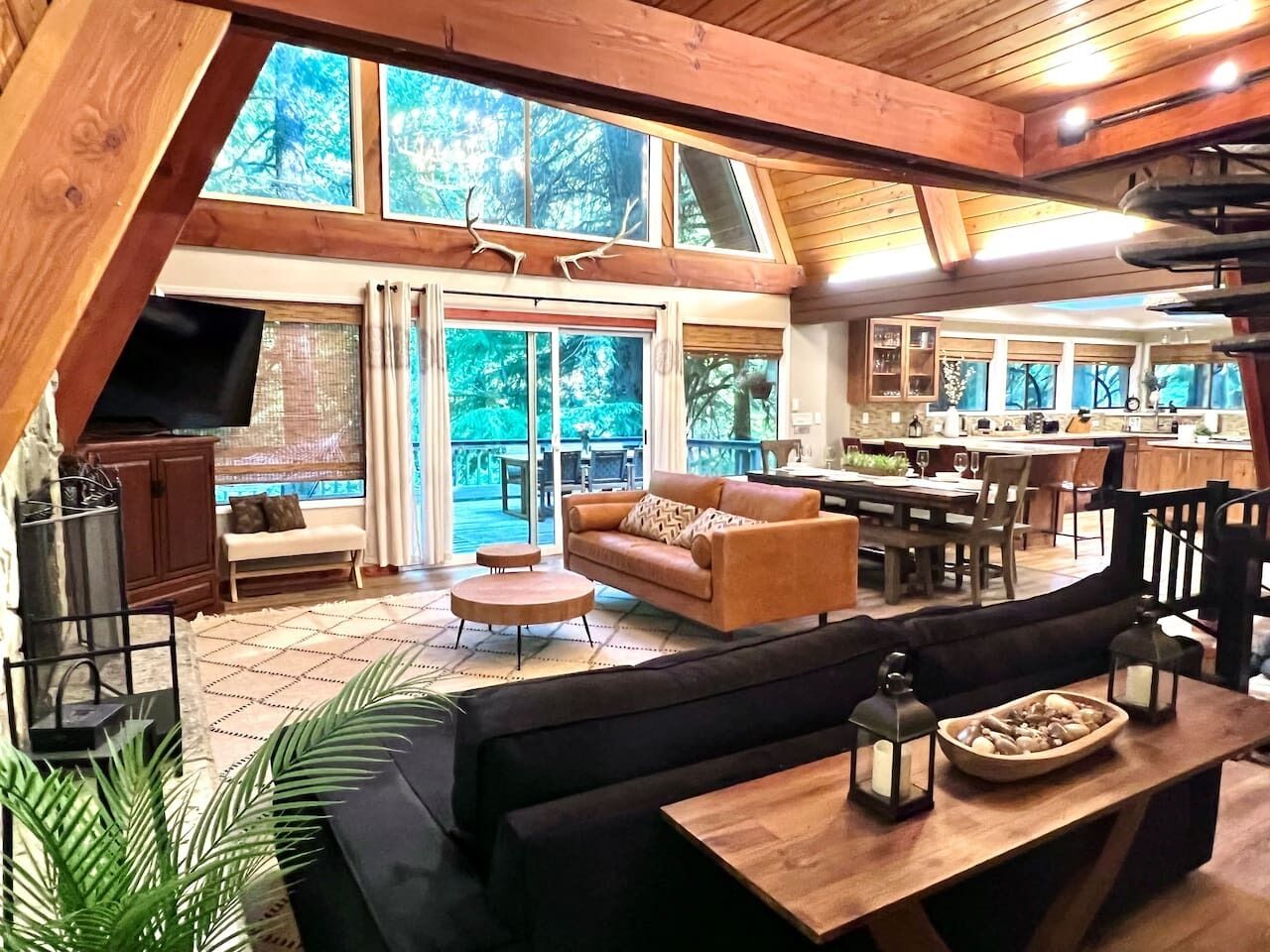 Smart TV, fireplace, video games, foosball