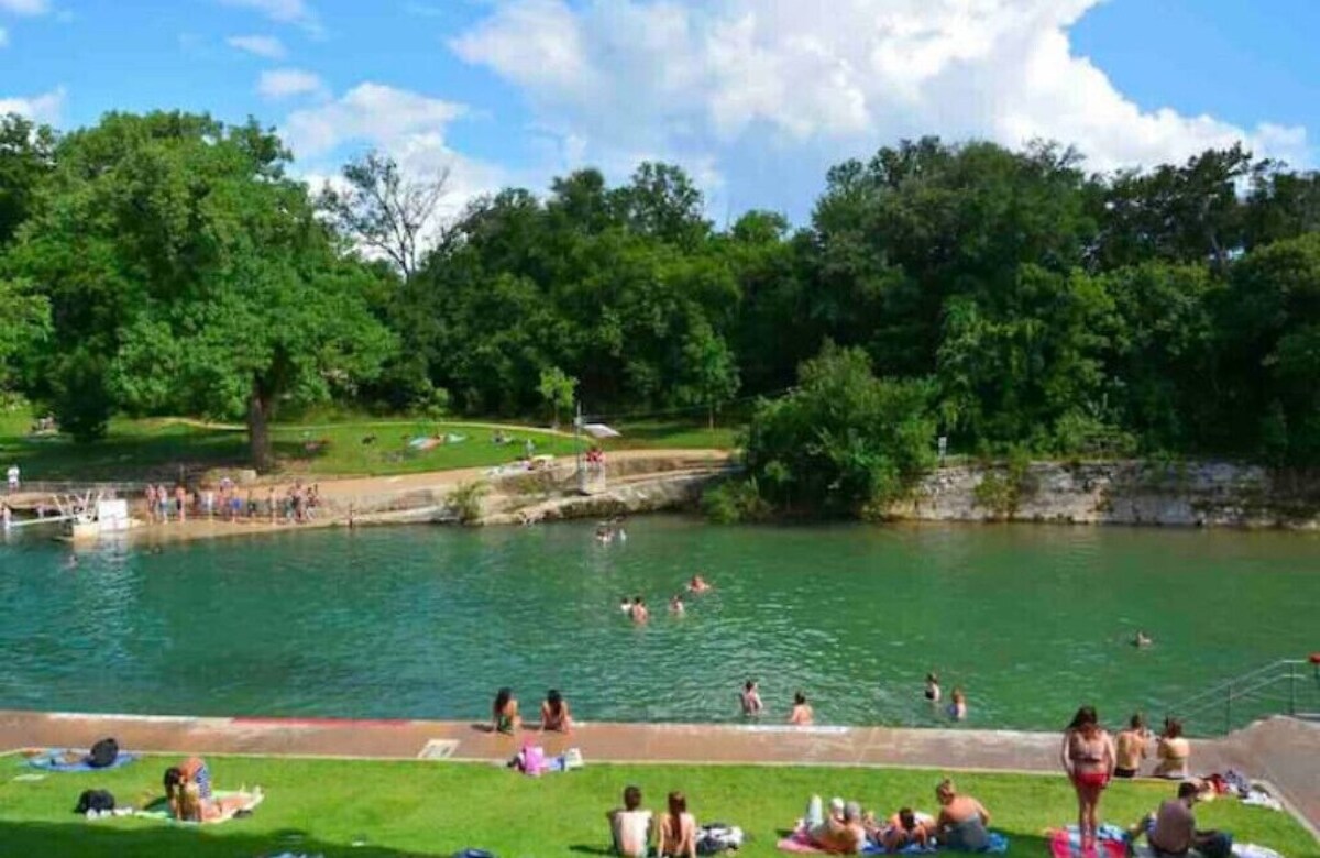 Photo 40 of The Hideaway Vaca-South Austin: A Swim & Grill Oasis with Game Barn & back deck