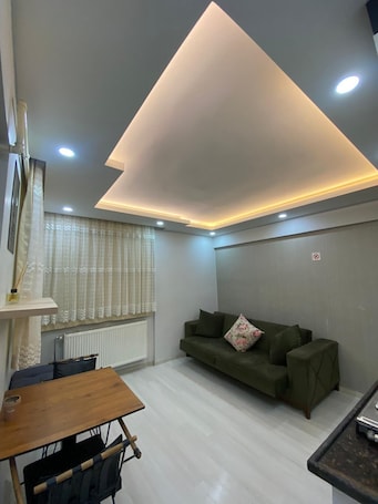 Deluxe Apartment | Living area | 32-inch TV with digital channels