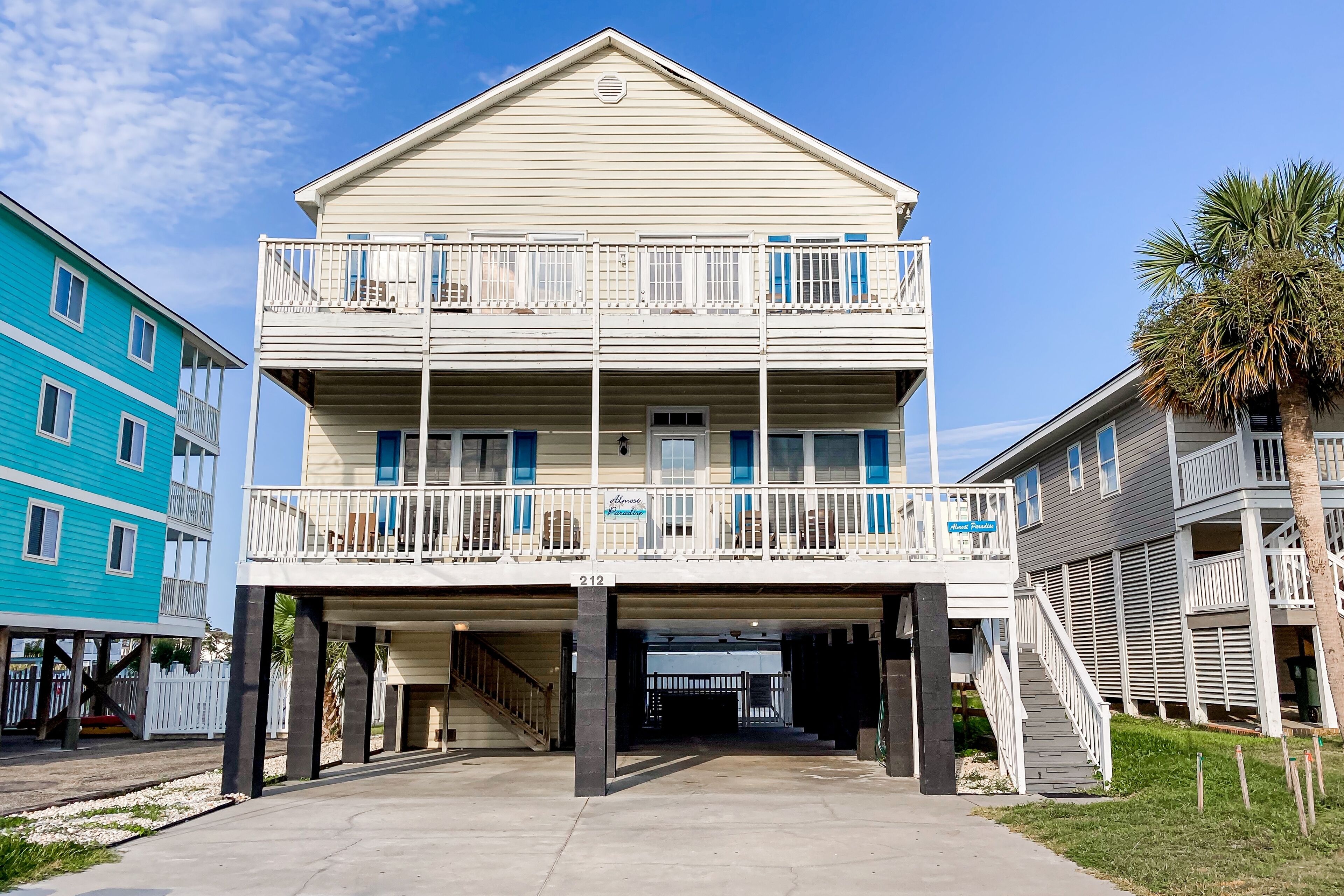Dog-friendly home with ocean views, private pool, hot tub, decks, & game room