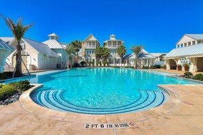 A heated pool