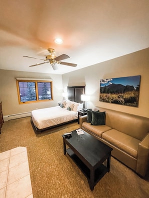 TV, fireplace, DVD player, video library