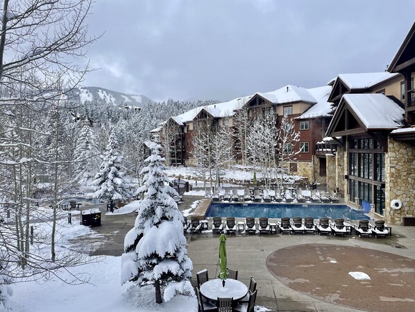 Indoor pool, a heated pool - Grand Timber Lodge 3 bedroom - Ski-in/Ski-out (Breckenridge)