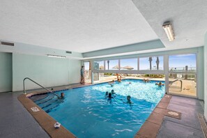 Indoor pool, a heated pool