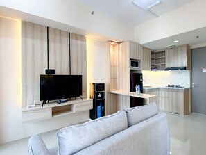 Apartment | Living area - Spacious And Homey 1Br Vasanta Innopark Apartment (Cikarang)