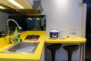 公寓 | 私人厨房 | 大冰箱、炉灶