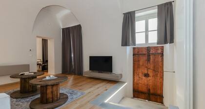GuestHost - Comfortable and spacious apartment of about 60 m2, recently renovated, is ideal for 2 guests. The accommodation is located on the mezzanine floor of a historic building without a lift and consists of a kitchen, living room, a bedroom and a ba