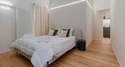 GuestHost - Comfortable and spacious apartment of about 60 m2, recently renovated, is ideal for 2 guests. The accommodation is located on the mezzanine floor of a historic building without a lift and consists of a kitchen, living room, a bedroom and a ba