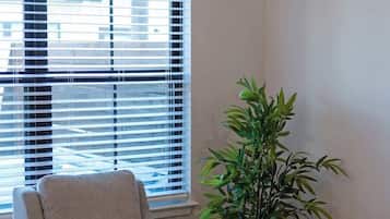 Condo, 1 King Bed, Hot Tub (940 S Eagle B2 #204) | Living area | Fireplace