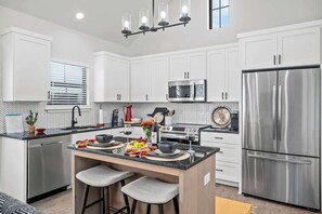 Condo, 1 King Bed, Hot Tub (930 S Eagle B1 #103) | Private kitchen | Coffee/tea maker - Serengeti New Build With Hot Tub (Fredericksburg)