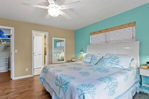 2 bedrooms, desk, iron/ironing board, travel cot