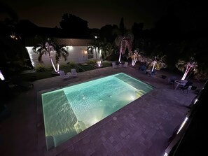 A heated pool