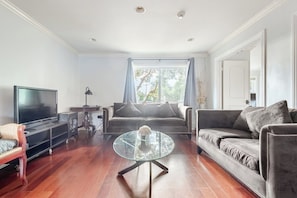 Smart TV, fireplace, video games, books