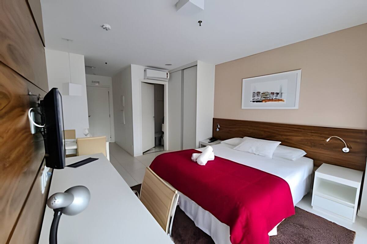 Estudio | 1 habitación, ropa de cama de alta calidad y escritorio