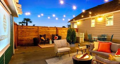 Mid Mod Urban Hub with Fire Pit & Close to Bike Trail