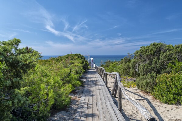 Vlak bij het strand