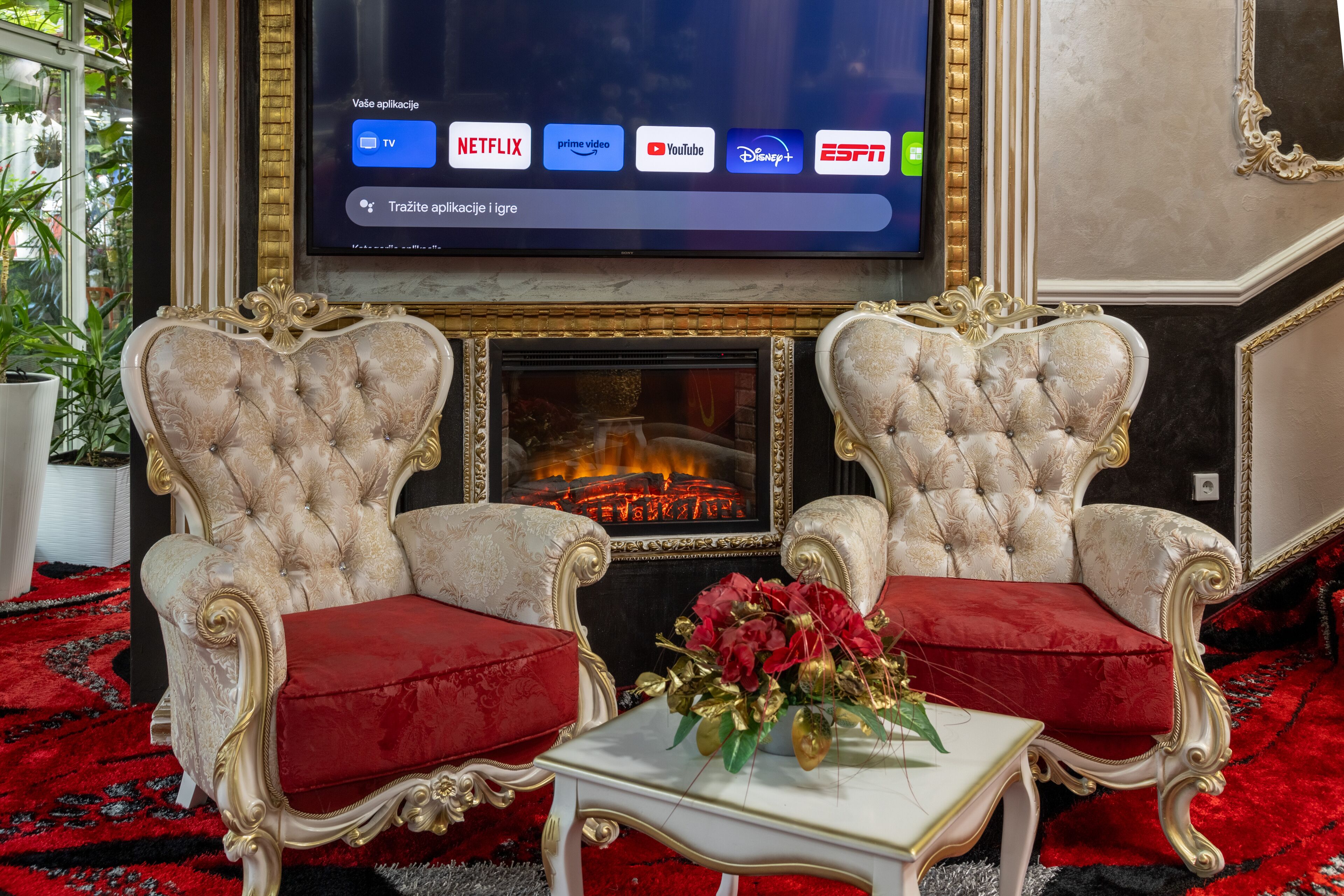 Sala de estar en el lobby