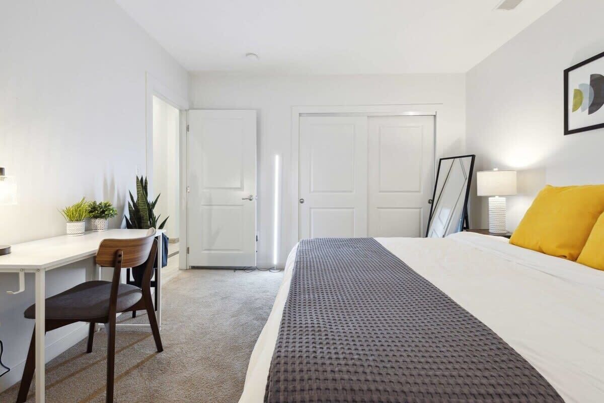 2 bedrooms, iron/ironing board, travel crib, WiFi