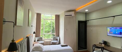 Chambre Junior avec lits jumeaux | AccĂšs au Wi-Fi (inclus), literie fournie
