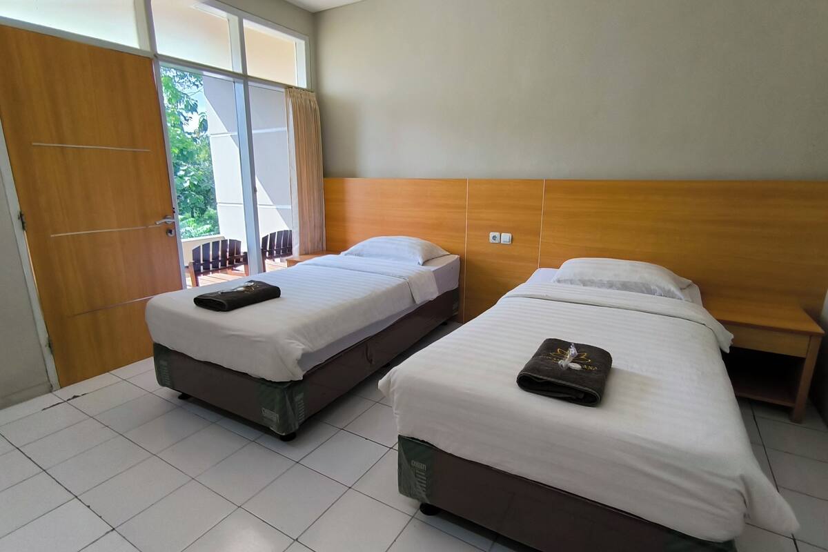 华丽双床房 | 1 多间卧室、免费 WiFi、床单