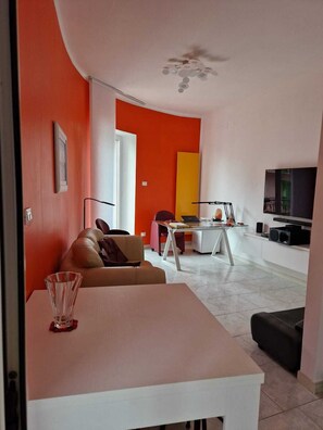 TV connectée, lecteur de DVD, livres, vidéothèque