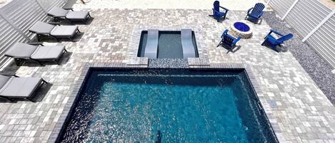 Una piscina riscaldata